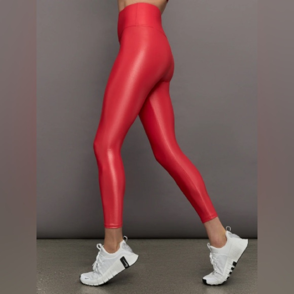 Carbon38 Red Takara 7/8 Highwaisted Leggings XS